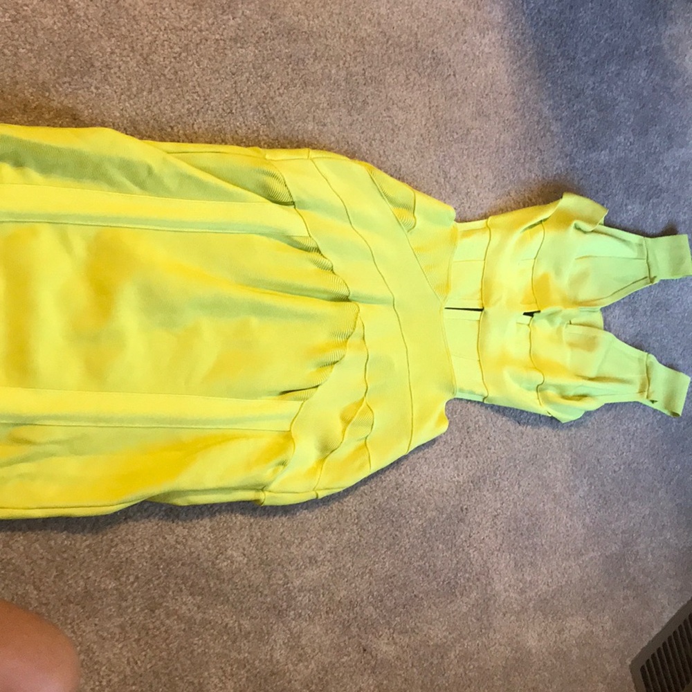 Yellow bandage dress